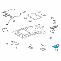 OEM 2016 Lexus LS460 Lamp Assy, Map Diagram - 81260-50K30-A0