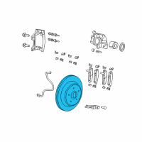 OEM 2008 Jeep Wrangler Rear Brake Rotor Diagram - 52060147AA