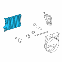 OEM Dodge Ram 1500 Engine Cooling Radiator Diagram - 55056681AE