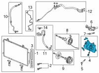 OEM Acura TLX Compressor Complete Diagram - 38810-5YF-A01