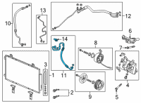 OEM Acura TLX HOSE, DISCHARGE Diagram - 80315-TGV-A01
