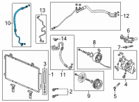 OEM Acura TLX HOSE, SUCTION Diagram - 80311-TGV-A01