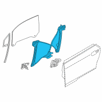 OEM 2021 BMW i3 Front Left Window Regulator Diagram - 51-33-7-352-875