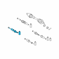 OEM 2006 Hyundai Azera Joint Kit-Front Axle Differential Side LH Diagram - 49505-3KA20