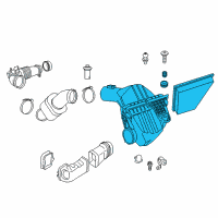 OEM 2014 BMW 528i xDrive Intake Silencer Diagram - 13-71-7-612-014