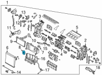 OEM Hyundai Sonata Seal-A/C EVAP Tube To D/P Diagram - 97165-L0000