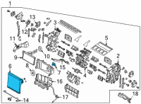 OEM Hyundai Sonata Evaporator Assembly Diagram - 97139-L0000