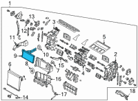 OEM Hyundai Sonata Core & Seal Assembly-Heater Diagram - 97138-L0000