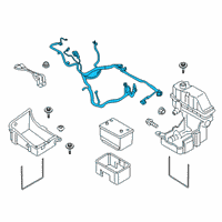 OEM 2019 Ford F-250 Super Duty Positive Cable Diagram - KC3Z-14300-CAA