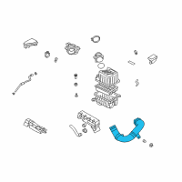 OEM 2009 Hyundai Santa Fe Duct "B"-Air Diagram - 28212-2B100