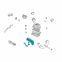 OEM Hyundai Santa Fe Duct-Air "A" Diagram - 28210-2B100