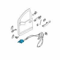 OEM 2005 Nissan Frontier HANDLE-DR INS L Diagram - 80671-9BT0A