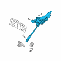 OEM 2017 Ford Focus Column Assembly Diagram - G1FZ-3C529-A