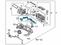 OEM 2022 Ford Bronco RADIATOR AND SEAL ASY - HEATER Diagram - MB3Z-18476-A