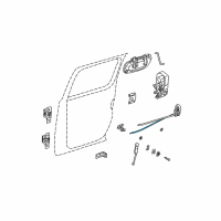 OEM 2002 Dodge Dakota Link-Rear Door Inside Remote To Diagram - 55362926AD