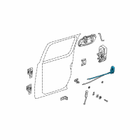 OEM 2001 Dodge Dakota Link-Rear Door Inside Remote To Diagram - 55362924AD