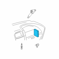 OEM Toyota Highlander ECM Diagram - 89661-48360-84