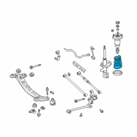 OEM 2001 Toyota Solara Coil Spring Diagram - 48231-AA050