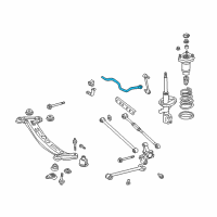 OEM Lexus ES300 Bar, Stabilizer, Rear Diagram - 48812-AA010