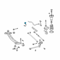 OEM Lexus RX350 Bush, Stabilizer, Rear Diagram - 48818-06090