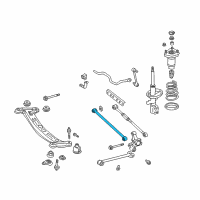 OEM Lexus Rear Suspension Control Arm Assembly Diagram - 48710-33051