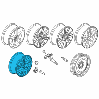 OEM 2020 Ford SSV Plug-In Hybrid Wheel, Alloy Diagram - GS7Z-1007-A