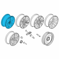 OEM 2020 Ford SSV Plug-In Hybrid Wheel, Alloy Diagram - FS7Z-1007-A