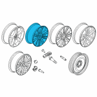 OEM 2018 Ford Fusion Wheel, Alloy Diagram - DS7Z-1007-L