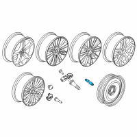 OEM 2018 Ford EcoSport Lock Set Diagram - DM5Z-1A043-A