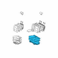 OEM Toyota Tundra Cushion Assembly Diagram - 71470-0C070-E1