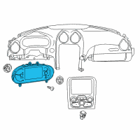 OEM 2015 Dodge Viper Cluster-Instrument Panel Diagram - 5035353AB