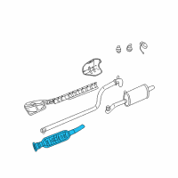 OEM 2008 Chrysler PT Cruiser Catalytic Converter Diagram - 5085980AD