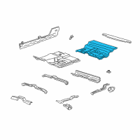 OEM 2002 Ford Explorer Sport Trac Floor Pan Diagram - 1L5Z3511215AA