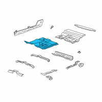 OEM 2002 Ford Explorer Sport Floor Pan Diagram - 1L5Z3511135AA