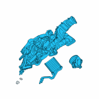 OEM Ford Explorer AC & Heater Assembly Diagram - DB5Z-19850-F