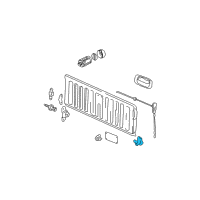 OEM 2005 Chevrolet Colorado Hinge Diagram - 15116303