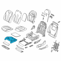 OEM 2016 BMW 750i xDrive Padded Section., Comfort A/C Activeseat, Right Diagram - 52-10-7-478-178