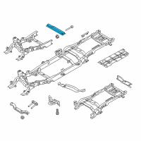 OEM 2018 Ford F-250 Super Duty Transmission Crossmember Diagram - JC3Z-6A023-A