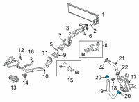 OEM Buick Regal Sportback Clamp-Service Part Only Diagram - 11570871