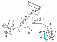 OEM Cadillac CT4 Outlet Hose Diagram - 24298190