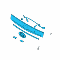 OEM Kia Lamp Assembly-License Diagram - 925014D200