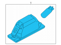 OEM 2020 Nissan Altima Lamp Licence Diagram - 26510-8990E