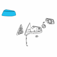 OEM 2020 GMC Yukon XL Mirror Cover Diagram - 22889515