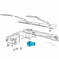 OEM 2004 Ford Explorer Sport Trac Wiper Motor Diagram - 8L5Z-17508-A