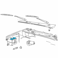 OEM 1998 Ford Ranger Reservoir Cap Diagram - F5TZ-17632-BA