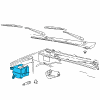OEM 1997 Ford Explorer Washer Reservoir Diagram - F57Z-17618-AA