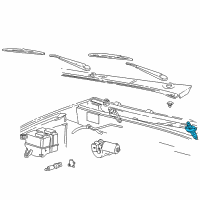 OEM 1998 Ford Ranger Arm & Pivot Assembly Diagram - F77Z-17567-BA
