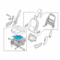 OEM 2017 Kia Sedona Heater-Rear Seat Cushion Diagram - 89197A9080