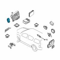 OEM 2009 Nissan Armada Switch Unit Diagram - 28395-9GA0C