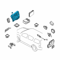 OEM 2009 Nissan Pathfinder Switch Unit Diagram - 28395-9GA0A